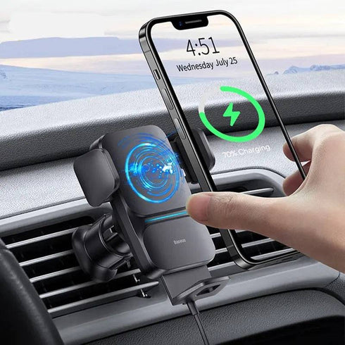 Chargeur Sans Fil Voiture Qi2™ 15W 2025 | Serrage Auto